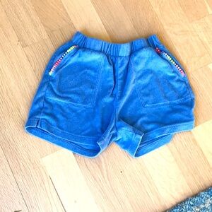Crewcuts size 10 blue terry cloth shorts